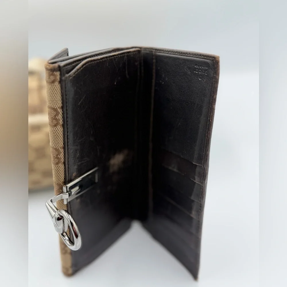 Gucci Beige and Brown Monogram Shoulder Bag And Wallet (Pelove) - Picture 8 of 15